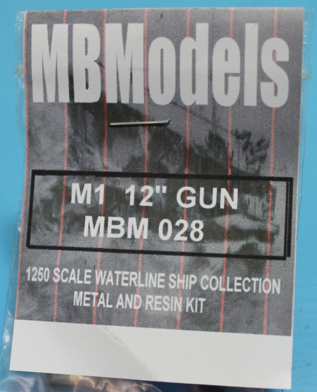 U-Boot 12"-Gun "M 1" M-Klasse bemalt (1 St.) GB 1917 MB-Modelle MB 28